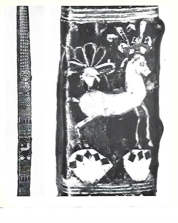 LAMINA 40785: Ciervo decorativo en el arco de Tutankhamon