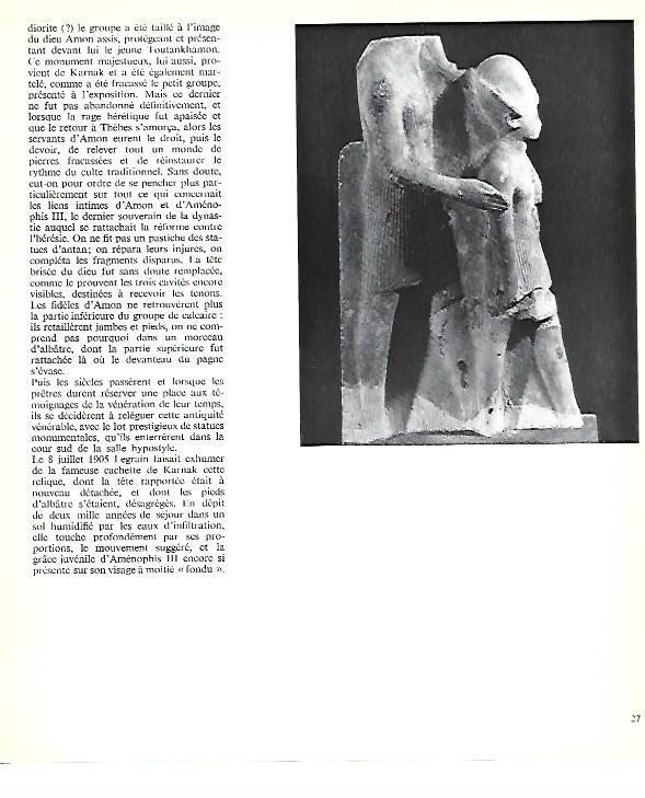 LAMINA 40747:  Estatua de faraon y principe
