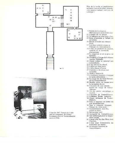 LAMINA 40745: Plano de la tumba de Tutankhamon