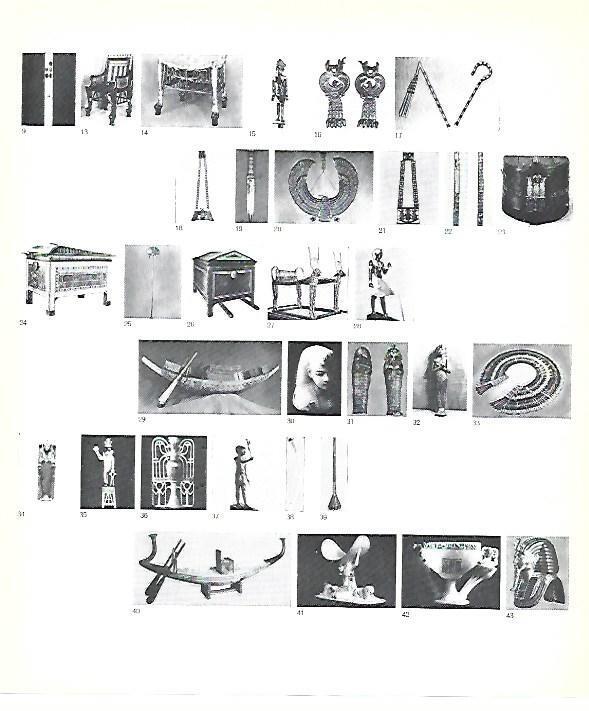 LAMINA 40744: Objetos de la tumba de Tutankhamon