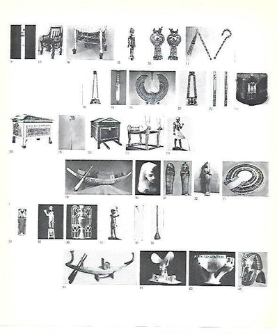 LAMINA 40744: Objetos de la tumba de Tutankhamon