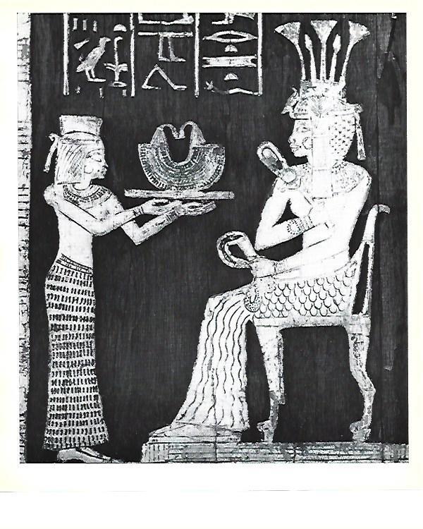 LAMINA 40769: Detalle de la decoracion de  la butaca de Satamon