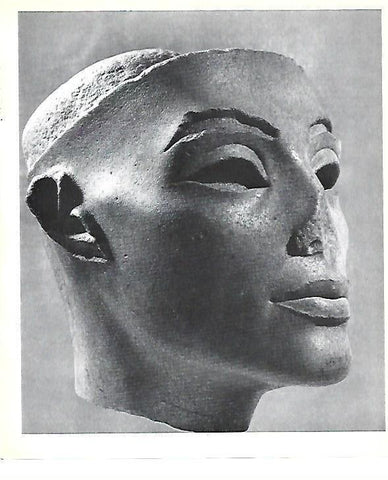 LAMINA 40766: Detalle de escultura de faraon