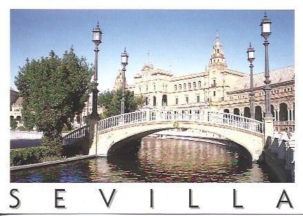 POSTAL A7048: Plaza de España en Sevilla