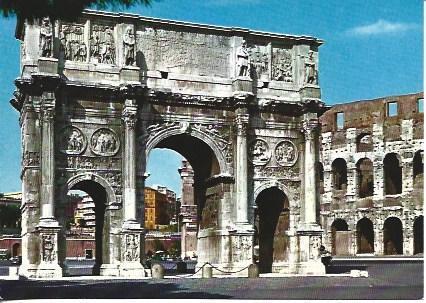 POSTAL A7050: Arco de Constantino en Roma