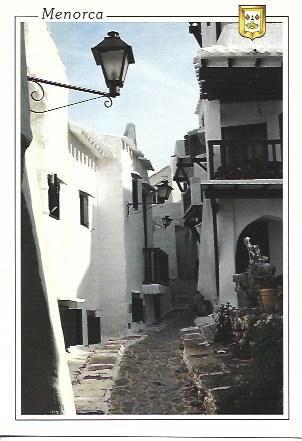 POSTAL A7053:  Calle de Binibeca, Menorca