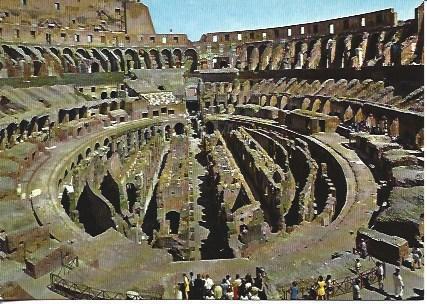 POSTAL A7034: Interior del Coliseum de Roma