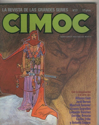 Cimoc revista numero 027: articulo 3 paginas sobre comics y prehistoria por vazquez de parga