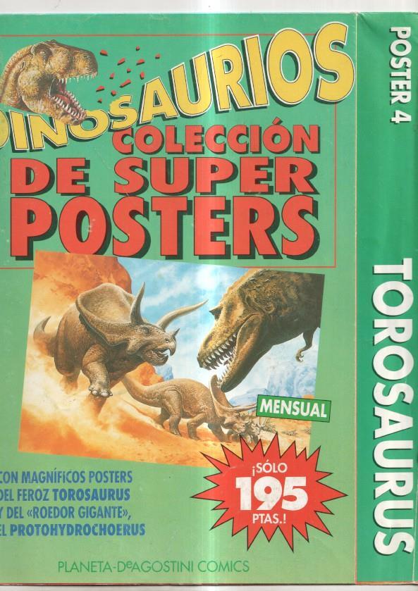 Dinosaurios fasciculo coleccionable poster numero 04: TOROSAURUS
