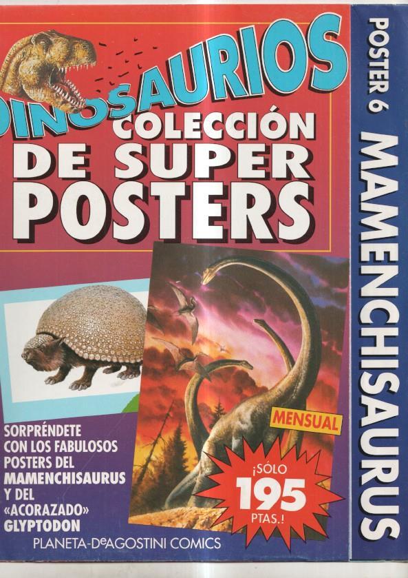 Dinosaurios fasciculo coleccionable poster numero 06: MAMENCHISAURUS