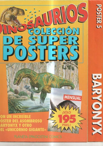 Dinosaurios fasciculo coleccionable poster numero 05: BARYONYX