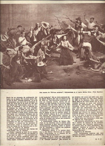LAMINA 41013: Escena de Divinas Palabras de Valle Inclan