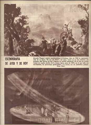 LAMINA 41010: Escenografia para El oro del Rhin de Wagner