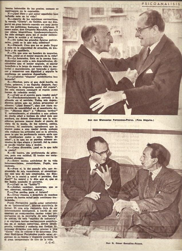 LAMINA 41005: Pepin Fernandez con Wesceslao Fernandez y con Cesar Gonzalez Ruano