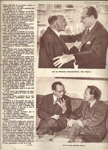 LAMINA 41005: Pepin Fernandez con Wesceslao Fernandez y con Cesar Gonzalez Ruano