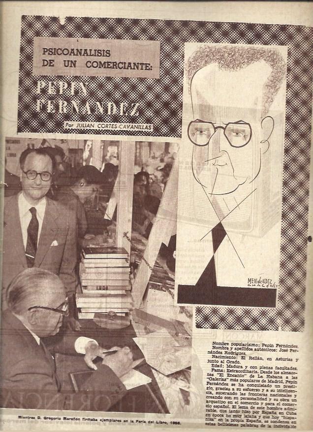 LAMINA 41003: Pepin Fernandez, caricatura de Menendez