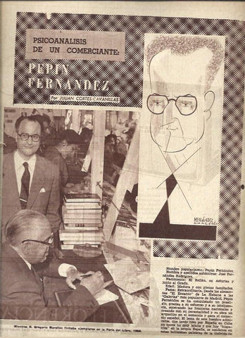 LAMINA 41003: Pepin Fernandez, caricatura de Menendez