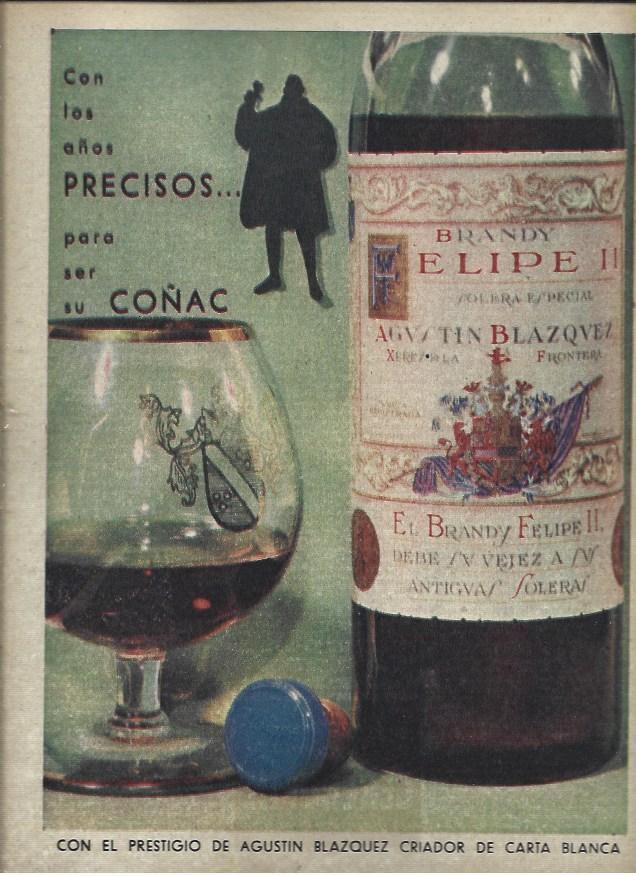 LAMINA 41016: Publicidad de Felipe Ii, coñac