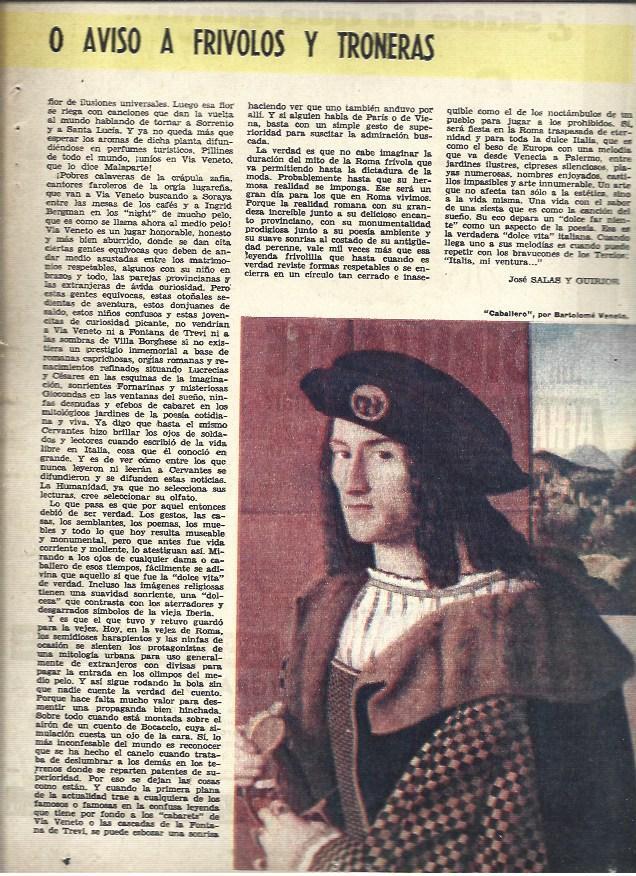 LAMINA 41030: Caballero, por Bartolome Veneto