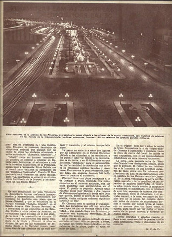 LAMINA 40996: Vista nocturna de la Avenida de los Proceres en Caracas. Venezuela