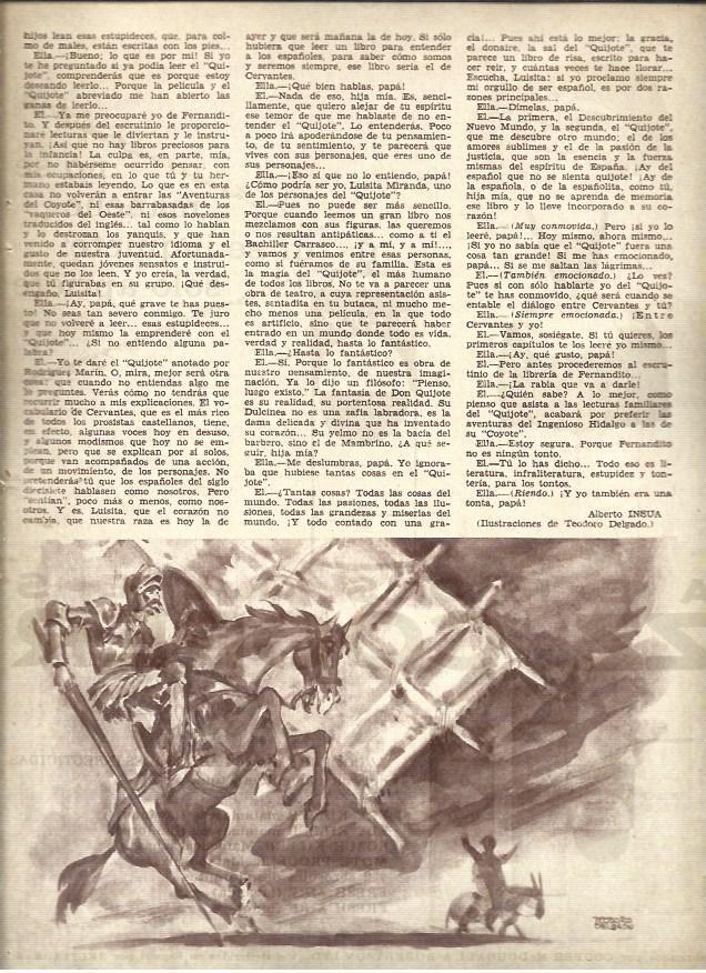 LAMINA 40994: El Quijote, ilustracion de Teodoro Delgado