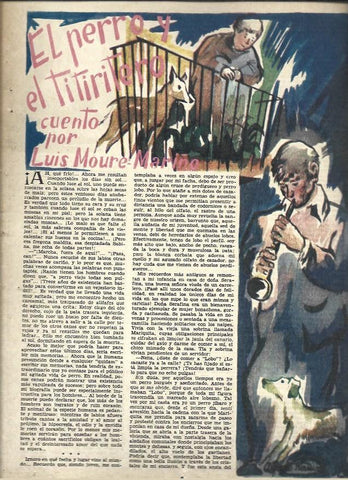 LAMINA 40987: El perro y el tirititero, ilustracion de Alfredo Ramos