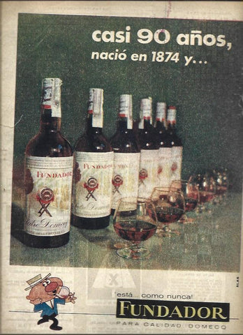 LAMINA 41072: Contraportada con publicidad de Fundador