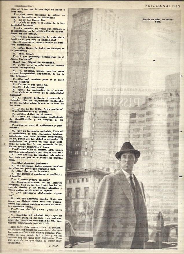 LAMINA 41093: Miguel Garcia de Saez en Nueva York