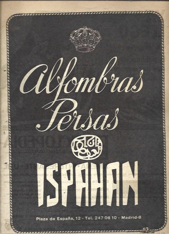 LAMINA 41092: Publicidad de alfombras persas Ispahan