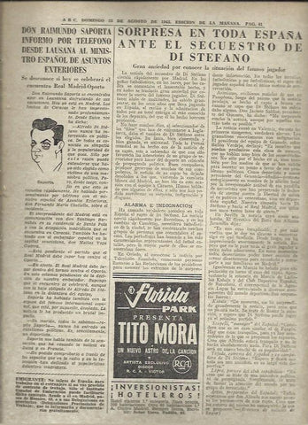 LAMINA 41038: Caricatura de Raimundo Saporta