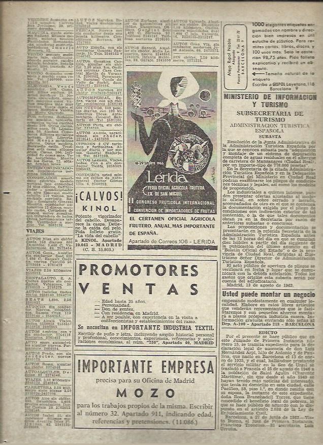 LAMINA 41045: Seccion de anuncios y publicidad
