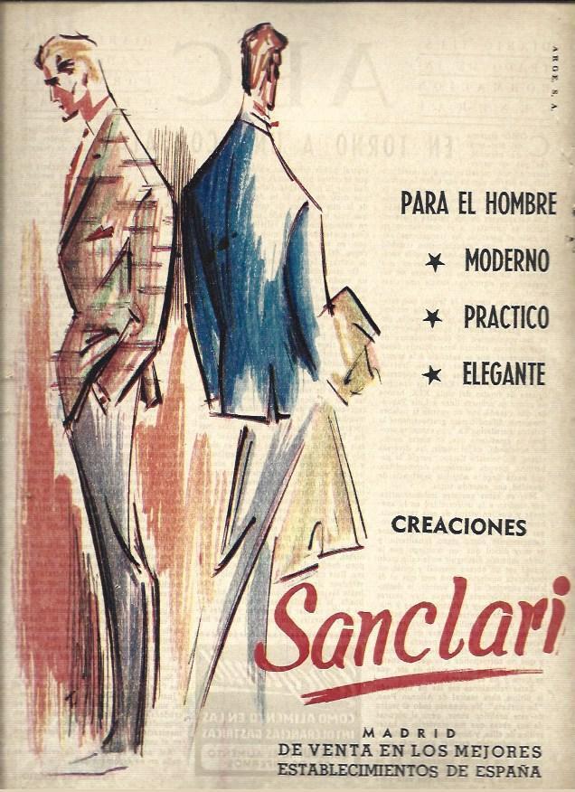 LAMINA 41050: Creaciones Sanclari, publicidad
