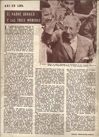 LAMINA 41062: El General Manuel A. Odria de Peru