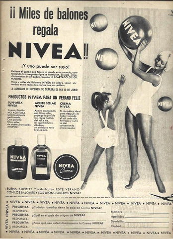 LAMINA 41055: Publicidad de cremas Nivea