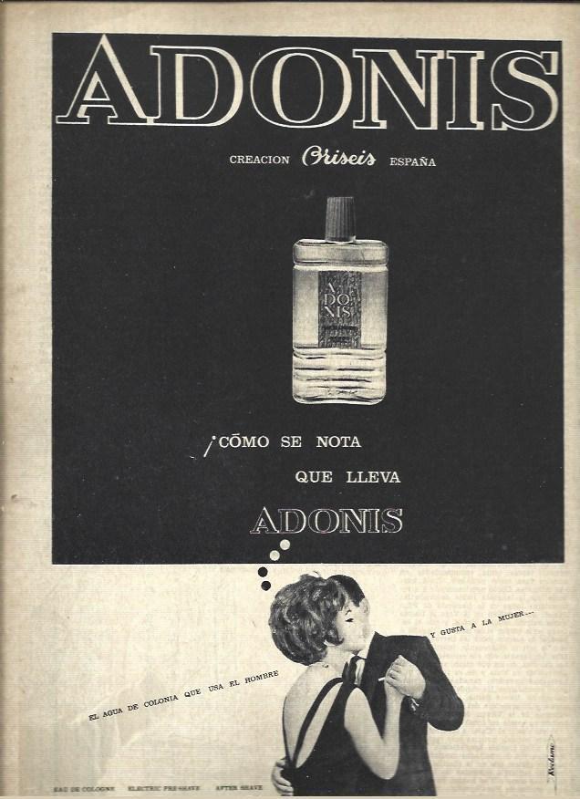 LAMINA 41054: Publicidad de colonia Adonis