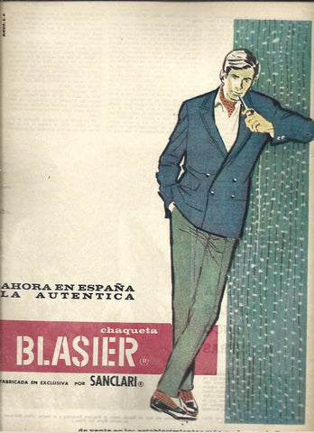 LAMINA 40966: Publicidad de chaqueta Sanclari