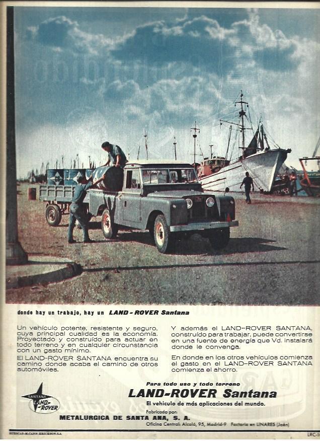 LAMINA 40865: Publicidad de Land Rover Santana