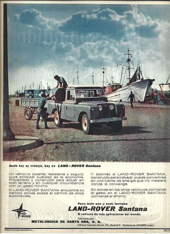 LAMINA 40865: Publicidad de Land Rover Santana