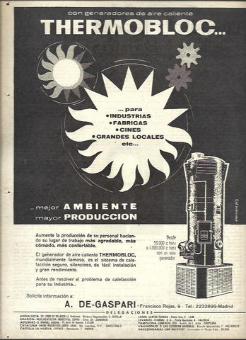 LAMINA 40872: Publicidad de Thermobloc
