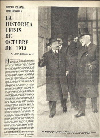 LAMINA 40883: Antonio Maura con Alfonso XIII en 1913