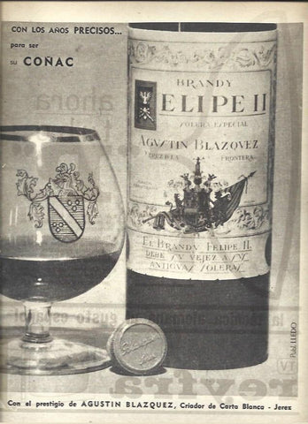 LAMINA 40884: Publicidad de Brandy Felipe II