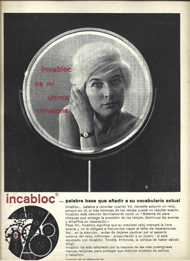 LAMINA 40861: Publicidad de reloj Incabloc