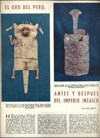 LAMINA 40829: El oro de Peru