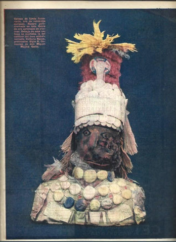 LAMINA 40830: Cabeza de fardo funerario inca