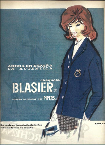 LAMINA 40835: Publicidad de Chaqueta Blasier de Pipers