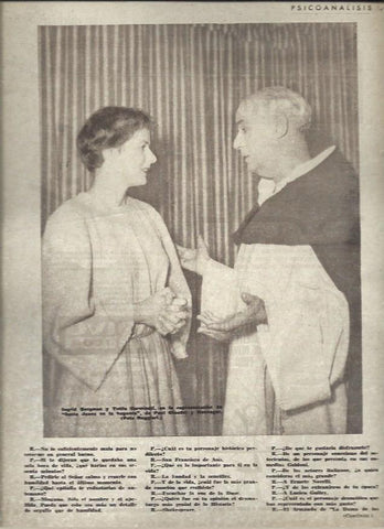 LAMINA 40840: Ingrid Bergman con Tullio Carminati