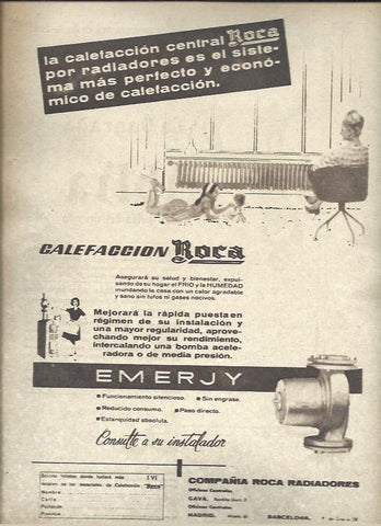 LAMINA 40841: Publicidad de Calefaccion Roca
