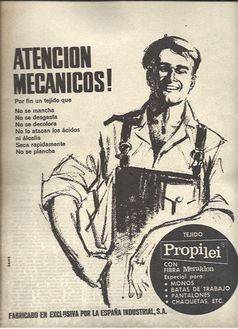 LAMINA 40844: Publicidad de Tejido Propilei