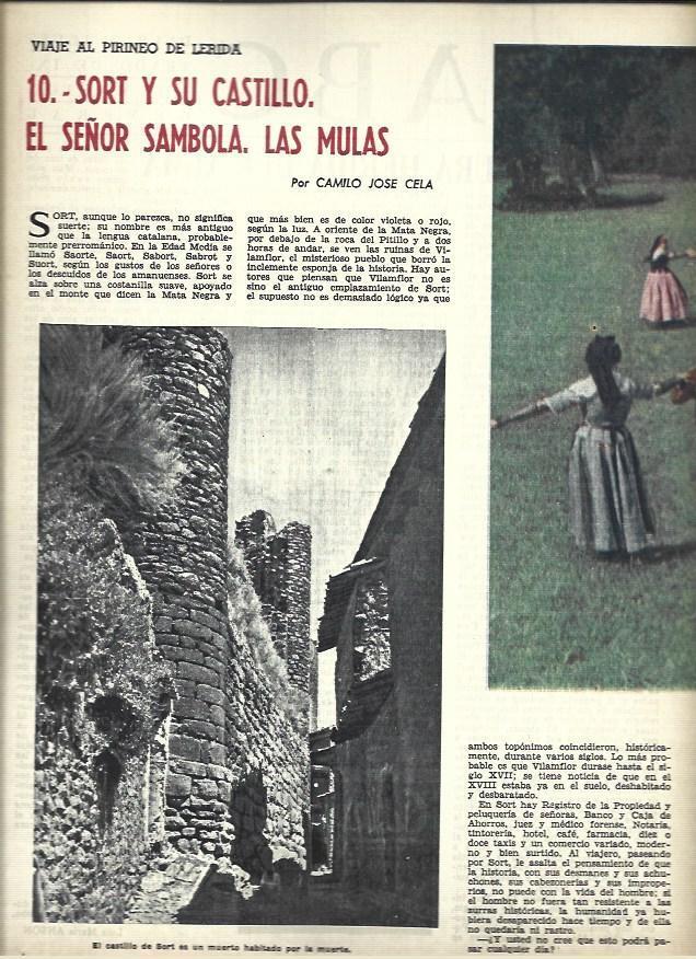 LAMINA 40859: Castillo de Sort en Lleida