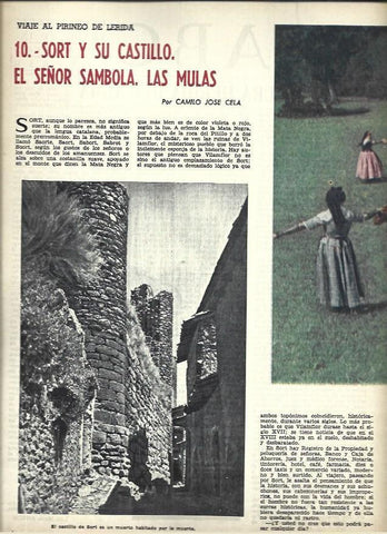 LAMINA 40859: Castillo de Sort en Lleida